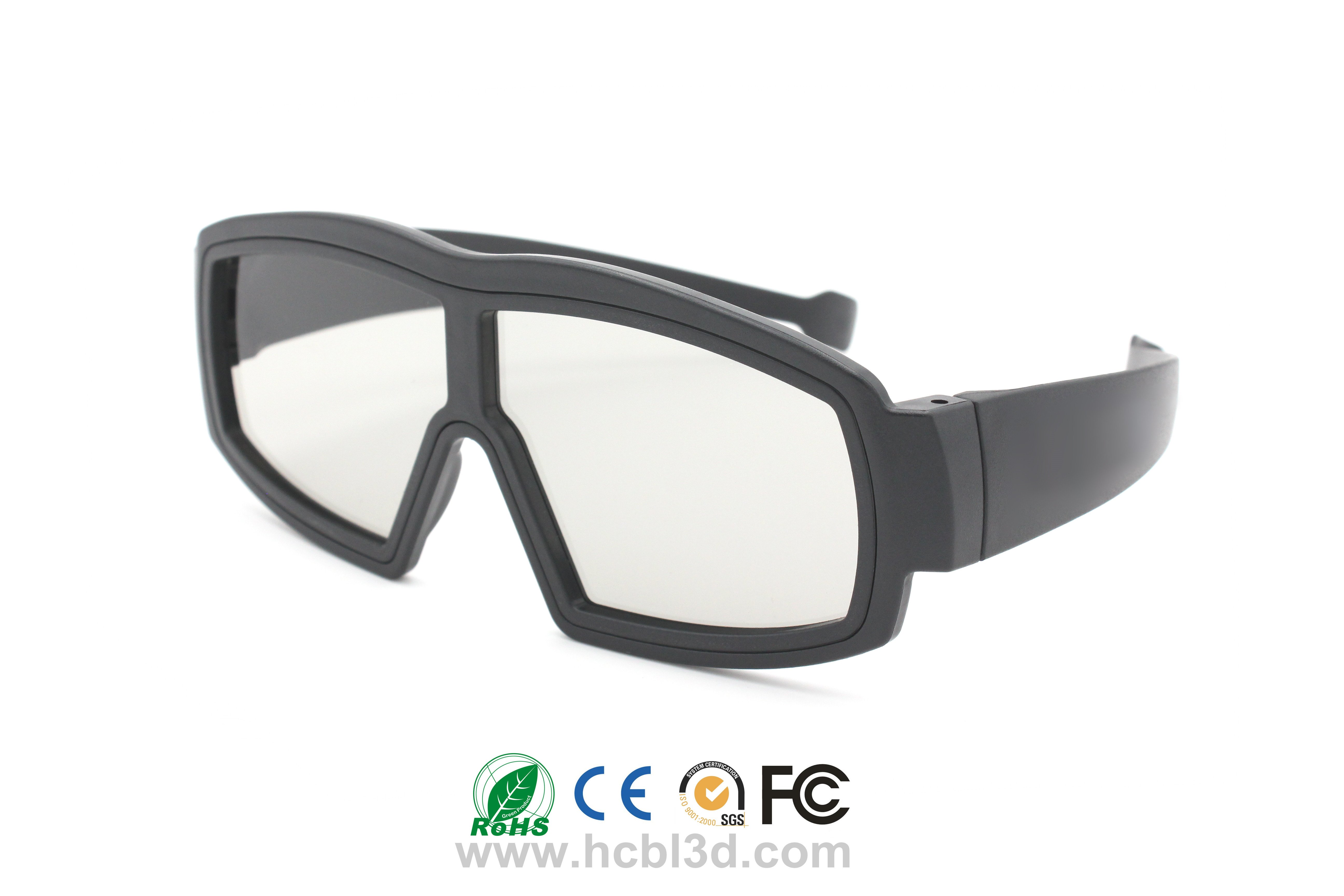 Линейные 3D-очки в оправе из АБС-пластика для удобной большой оправы