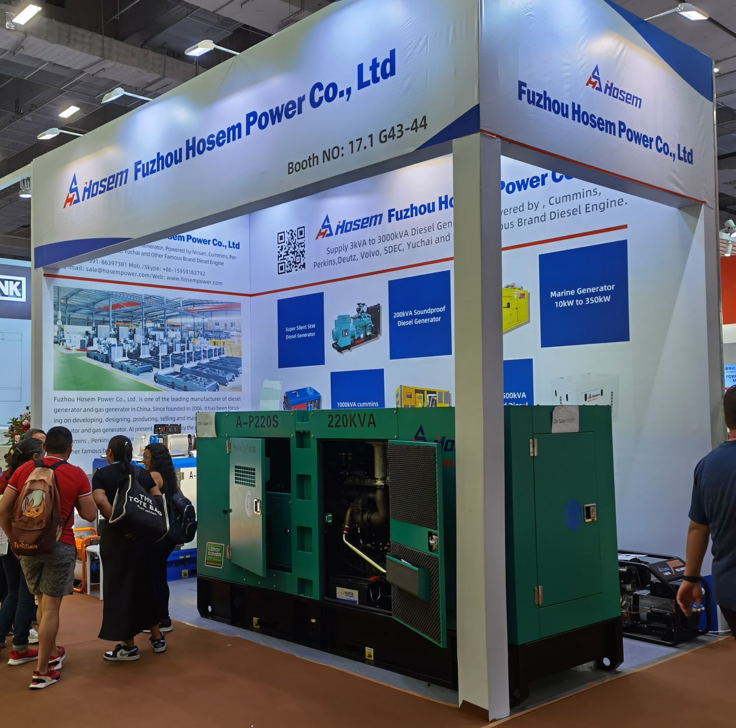 Fuzhou Hosem Power Co., Ltd. will participate in the 136th China Import and Export Fair (Canton Fair) from October 15th to October 19th, 2024. The booth number of the exhibition is D Area 17.1 G43-44.   We welcome buyers to visit our booth and know more about our products.