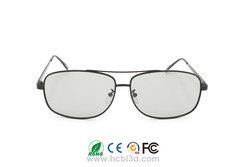 3D Glasses Premium metal frame Black Panther Circular Polarized lens