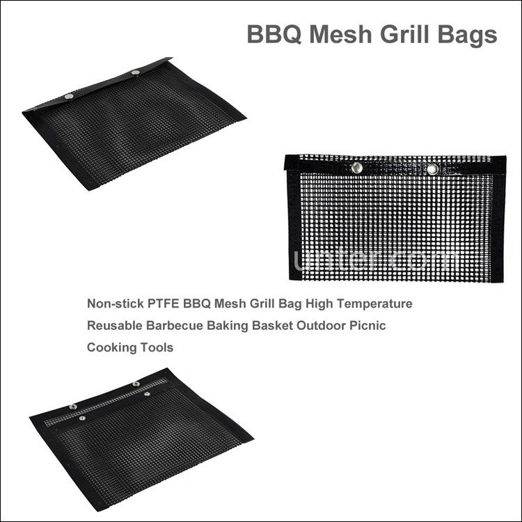 Bbq Mesh Grill Bag, Non-stick Mesh Grilling Bags, Reusable And