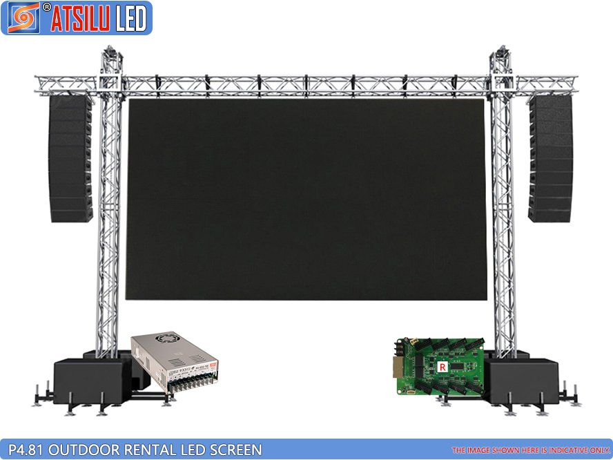 P4.81mm Outdoor Rental LED Screen Wall