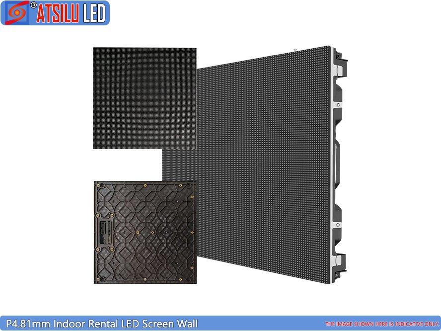 P4.81mm Indoor Rental LED Screen Wall