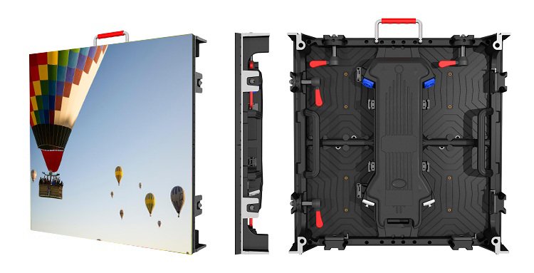 Outdoor Rental LED Screen 500x500mm P4.81mm Front Maintenance Adjustable Lock Design