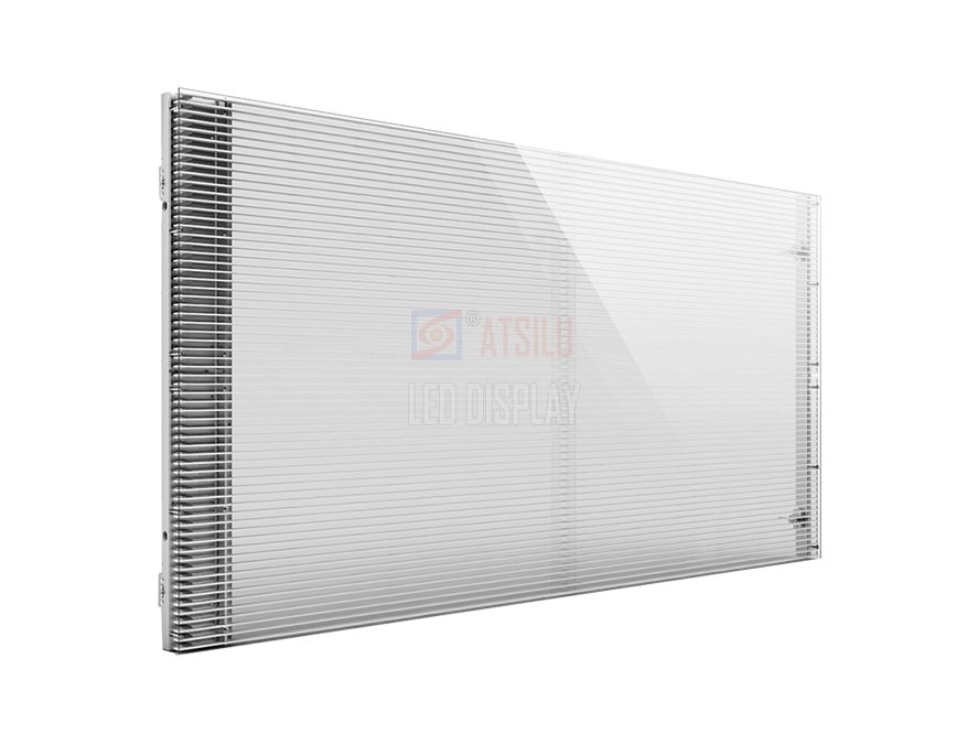 P4.81mm High Brightness Transparent LED Display In/Outdoor Super Lightweight LED Curtain Video Wall