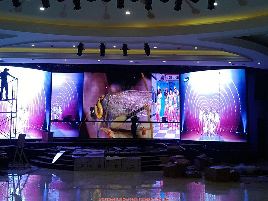 P8mm SMD3528 Indoor LED Display Full-Colour Cost-Saving Large LED Video Wall Screen