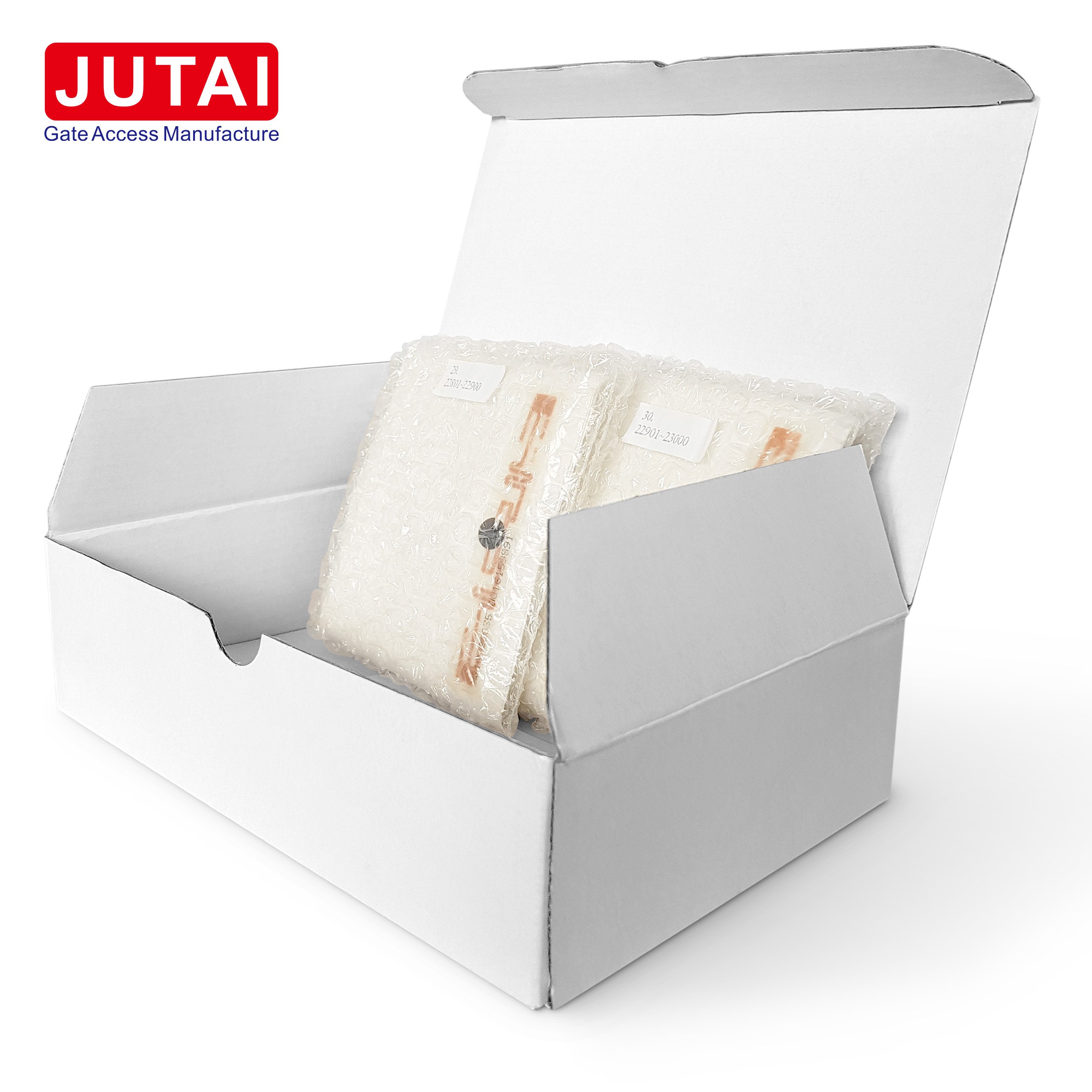 JUTAI 7-9M ملصق UHF طويل المدى غير فعال لتطبيق الوصول إلى بوابة الحاجز السكني