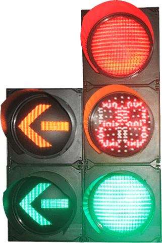 Countdown Timer Traffic Signal light