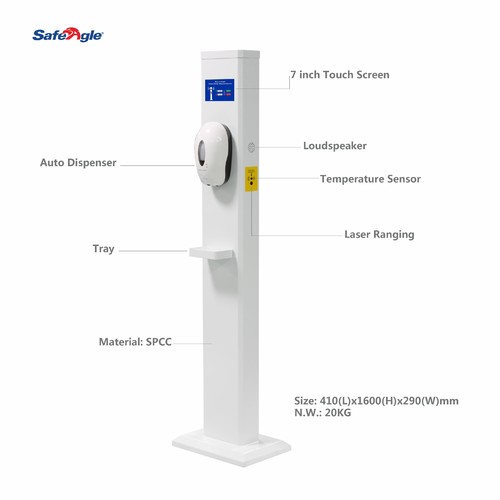 Body Temperature Detector Column with SE20109 IR system