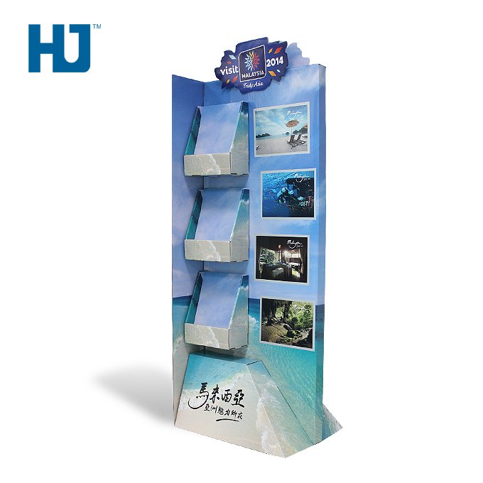 SideKick Tourist Guide Book Displays With 3 Tiers For Book Store Or Supermarket