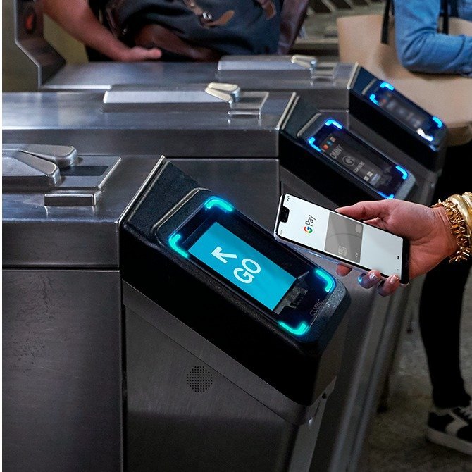 Turnstile Gate-New York Can Finally Swipe the Phone and Take the Subway.