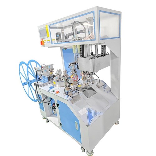 Silicone rubber tubing coiling bundling machine