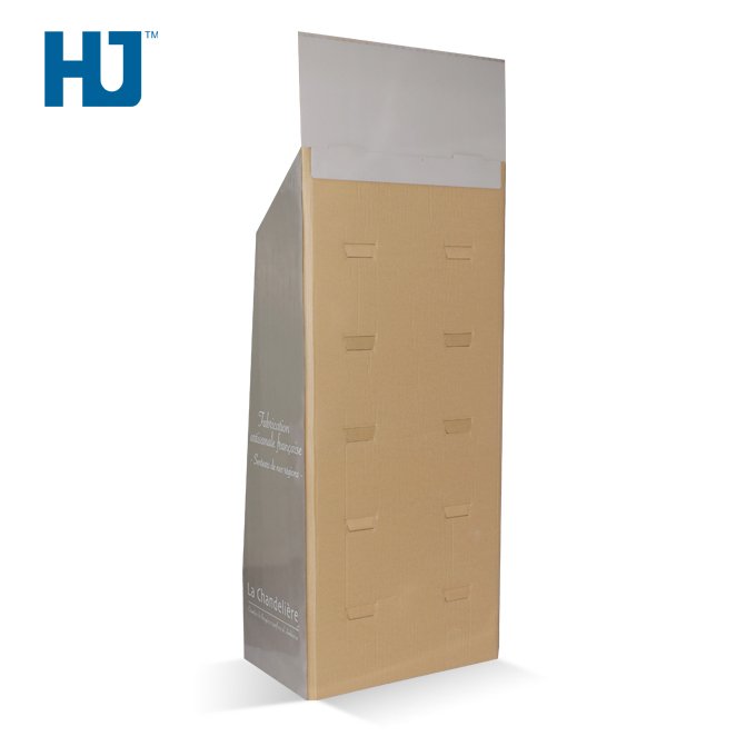 Scented Candle Cardboard Floor Display Shelf with 4 Tiers At Store Retail