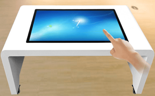 43 inch table kiosk with 10 dots capacitive touch function