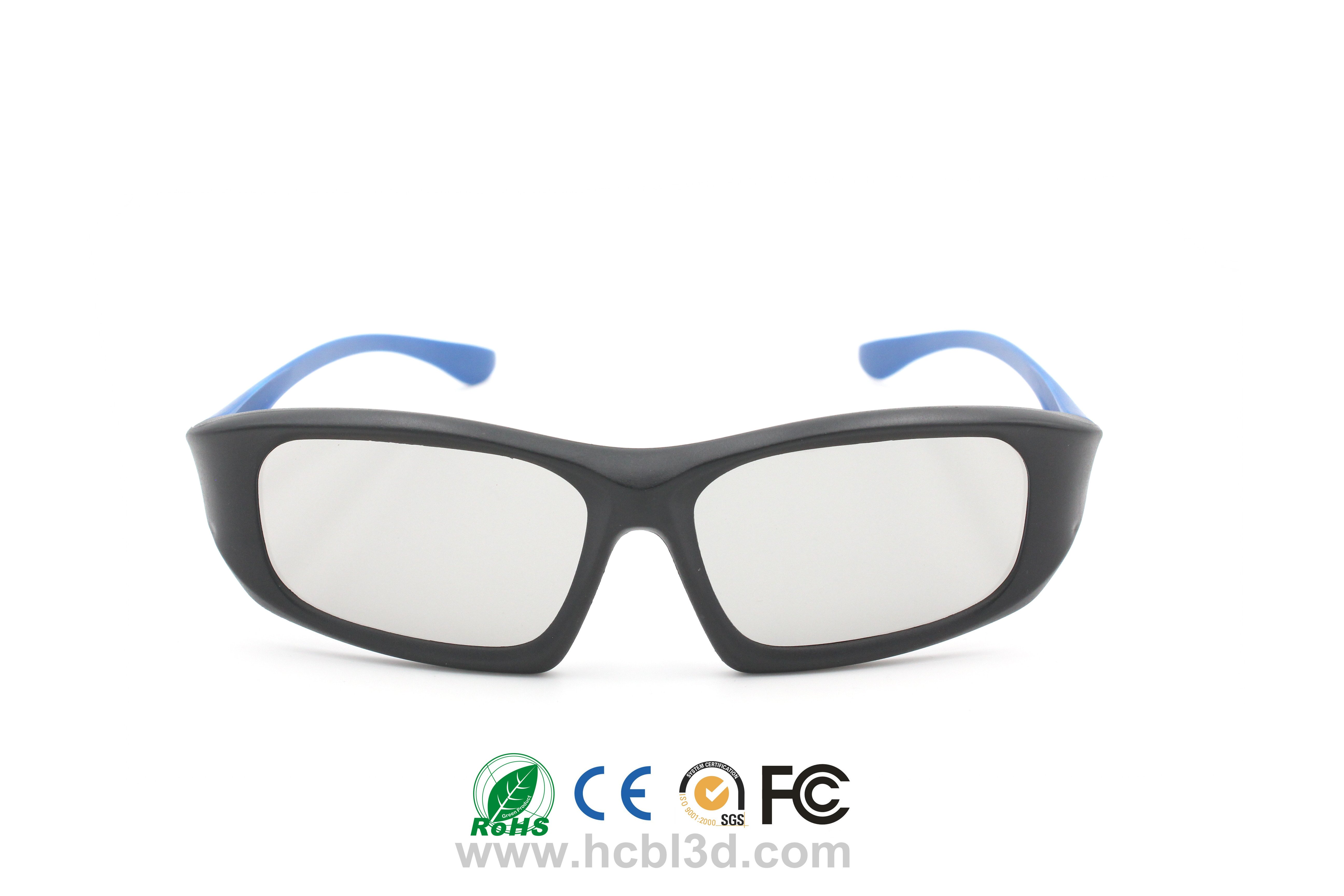 Customized Polarized 3D Glasses unique design for 3D cinemas