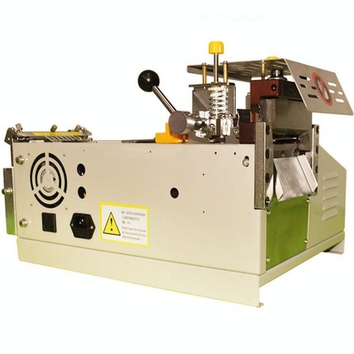 Velcro tape cutting machine of round cutting edge ES-013