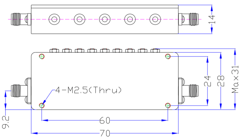 مرشح تمرير الفرقة EBP-2E11-2E17