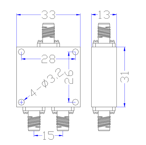 2 Way Power Divider EPD2-2E-8E