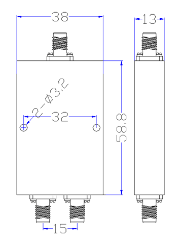 2 Way Power Divider EPD2-E5-8E