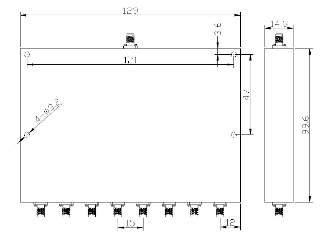 8 Way Power Divider EPD8-E5-6E