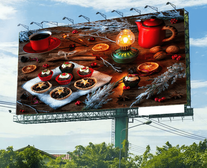 Outdoor LED Billboard P8 6000nits High Brightness IP68 Level