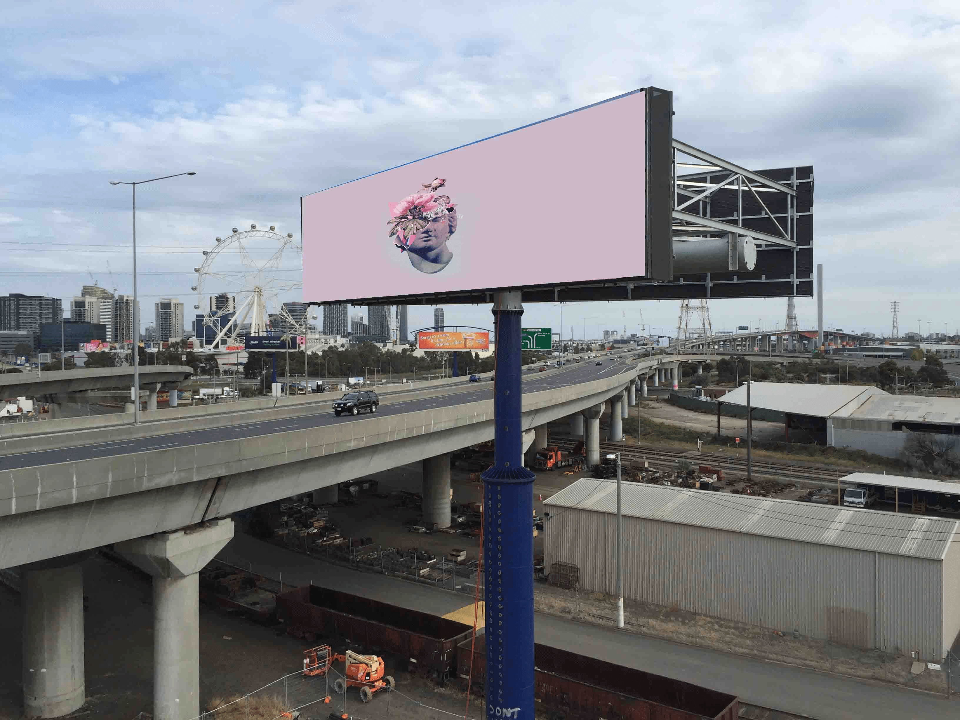 Outdoor LED Billboard P8 6000nits High Brightness IP68 Level