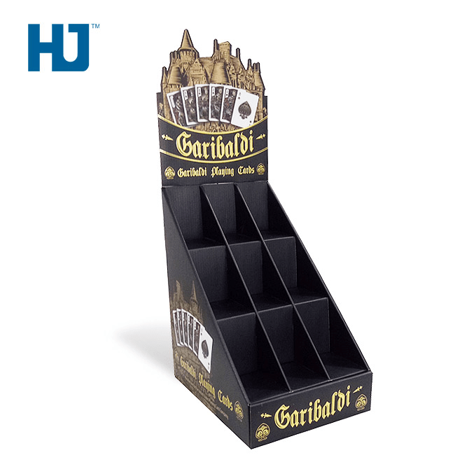 Customized Poker Cardboard Counter Top Display Stand For The Entertainment Store