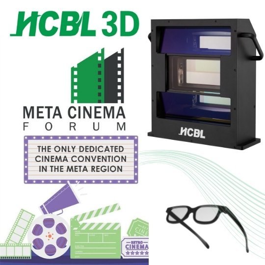 HCBL 3D Patrocinadores Meta Cinema Forum 2022 en Dubai este mes