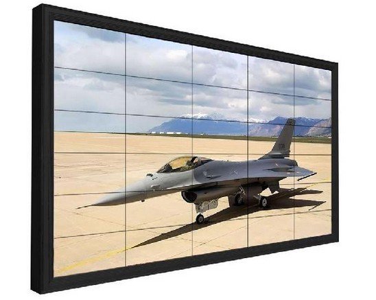 55 بوصة LCD الفيديو الجدار مع 1.8MM مدي 500 القامة 1920x1080 FHD الطابق داخلي يقف