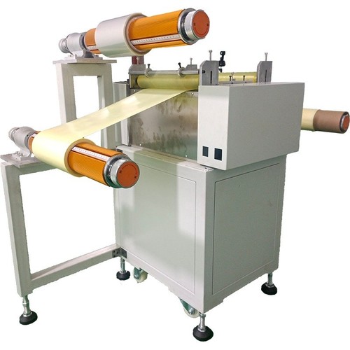 Velcro and double side tape laminating and coiling machine