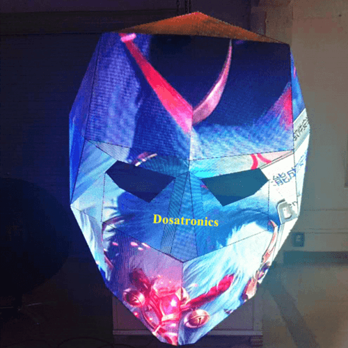 عرض LED داخلي مخصص لمكياج الوجه LED قناع الفيديو عالي الوضوح