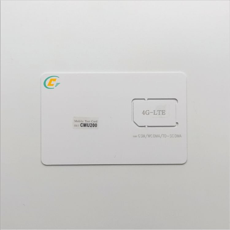 Mobile Test Card 4G LTE for R&S CMU200 ISO7816 White Blank